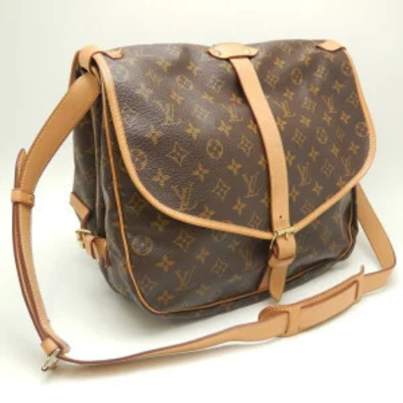 Louis Vuitton Handbags - Louis Vuitton Shoulder Bag Brown Monogram Saumur
